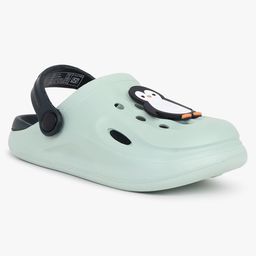 Superminis Penguin Applique Detailed Perforated Clogs - Light Green-image-60