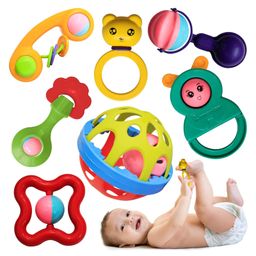 FUNVERSE 7 Pcs Non-Toxic Premium Rattle Set for Gifting | Safe Toys with Teether for New Born, Babies and Infants of Age 1-3-6-9-12 Months | Baby Shower Gift Set With Fun Colors & Soft Rattling Sound-picture-34
