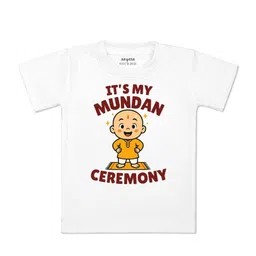 arvesa Its Mundan Ceremony Printed Kids Tshirt-picture-20