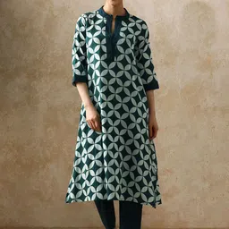 Moara Women Printed Pure Cotton Kurta with Trousers-image-86