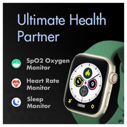 i kall IKALL W4 Pro Smartwatch with 2.19" Display, Sleek Dial with IP68 Water Resistant, Sp02 Tracking and Wireless Charging (Multiple Sports Modes, Bluetooth Calling) (Green) image 3