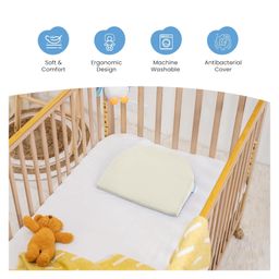 Cherilo C Shaped Elevated Wedge Pillow Cream image 4