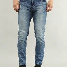 TIM PARIS Ferdinand Men Original Tapered Fit Mid-Rise Heavy Fade Stretchable Jeans-picture-39