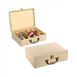 Aura Beige Set of 2 Regular Jewellery Organiser Organisers-16