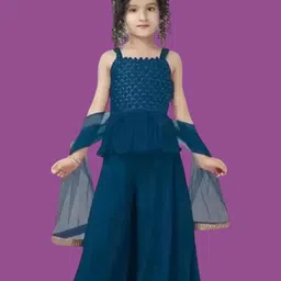 HSS TRENDS Kids-Unisex Purple Cotton Blend Clothing Set-image-5