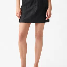 GAP Women Pleated Utility Cargo Style Straight Mini Skirt-image-71