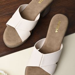Rocia Women Textured Block Heel Sandals-72