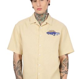 Eszett Heritage Oversized Cuban Collar Cotton Shirt-image-86