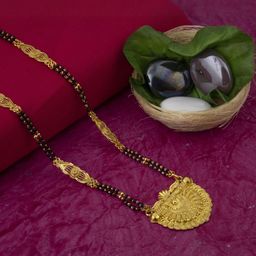 Ramdev Art Fashion Jwellery Brass Gold Plated Mangalsutra-image-16