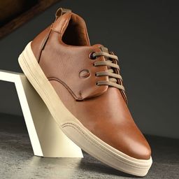 Egoss Men Leather Lightweight Sneakers-image-40