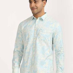 Indian Terrain Men Classic Slim Fit Floral Printed Casual Shirt-picture-0