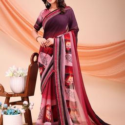 DIVASTRI Abstract Digital Printed Saree-picture-6