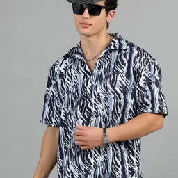 HOUSE OF MAHNOTS Men Relaxed Opaque Printed Casual Shirt-image-96