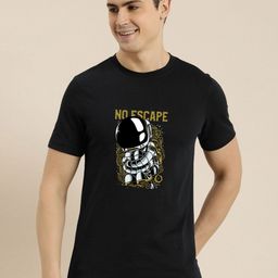 Enciger Men Printed Applique T-shirt-image-74