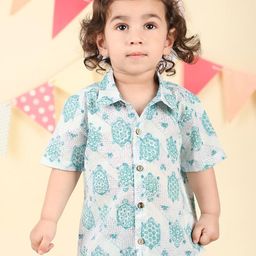Fabindia Boys Printed Casual Shirt-image-65