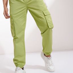 HIGHLANDER Men Slim Fit Easy Wash Joggers Trousers-image-40