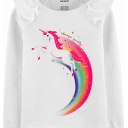 Carter's Rainbow Unicorn Jersey Tee - White-image-12