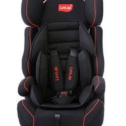 LuvLap Comfy Baby Car Seat With Adjustable Harness Height - Black-24