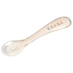 Beaba Ergonomic 2nd Stage Silicone Spoon - Vintage Pink-13