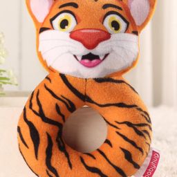 Babyhug Cat Face Rattle Cum Soft Toy Ring (Color May Vary)-19