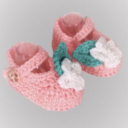 Knits & Knots Flower Detailed Booties  - Pink-image-16