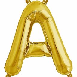 Funcart 17 Inches Letter A Foil Balloon - Golden-image-64