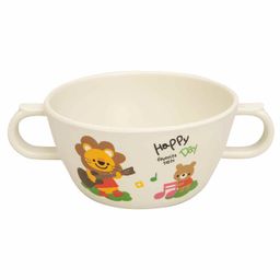Small Wonder Bowl With Twin Handle Lion Print White - 280 ml-15
