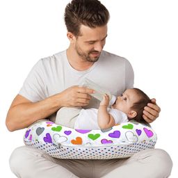VParents Daisy Multipurpose Baby Feeding Nursing Cum Maternity Pillow for New Born - Purple-picture-3