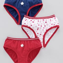 Pine Kids Biowash & Anti Microbial Hipster Panties - White Navy Blue Red-image-13