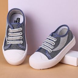 Cute Walk by Babyhug Casual Shoes Bow Applique - Grey-image-61