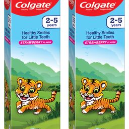 Colgate Kids 2-5 Yrs Toothpaste Strawberry flavour 80g (Pack of 2)-1