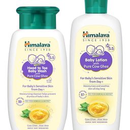 Himalaya Head to Toe Baby Wash With Pure Cow Ghee - 100 ml & Himalaya BabycareBaby Lotion With Pure Cow Ghee - 100 ml-image-9