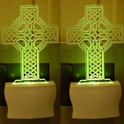 SOMIL Set of 2 Green Glass Cylinder Wall Lamps-image-84