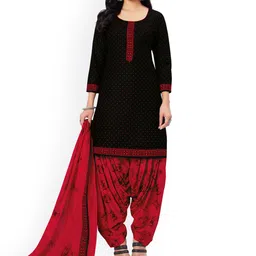 MIRAAN Women Floral Printed Regular Pure Cotton Kurta With Dupatta-14