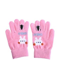 SHOP FRENZY Unisex Kids Patterned Acrylic Winter Gloves-15
