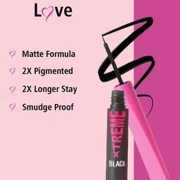 GLAM21 Set Of 2 Forever Matte Compact Powder - 9g Ivory 01 & Xtreme Eyeliner-4ml Black image 2