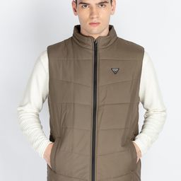 Status Quo Men Mock Collar Solid Casual Padded Jacket-picture-27