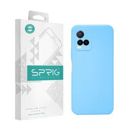 SPRIG Solid Printed Vivo Y21 Back Case Mobile Accessories-image-27