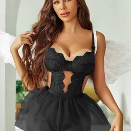 VAGHBHATT WomenNet Self Design Tie-Ups Baby Doll-image-90