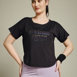MKH Women Typography Printed Dri-FIT T-shirt-picture-36