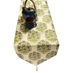 Pinkparrot 12x70 inch jacquard silk table runner-image-68