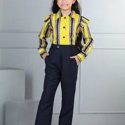 Cutiekins Girls Striped Top with Trousers-image-58