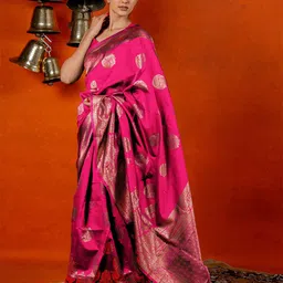 Subham Woven Design Banarasi Saree-image-26