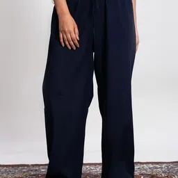 Me Craft Women Relaxed-Fit Casual Panel Drawstring Trousers-picture-23