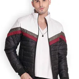 JUMP USA Men Colourblocked Windcheater Outdoor Quilted Jacket-43