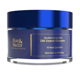 Blue Nectar Ayurvedic Face Scrub With 24K Gold & Kumkumadi- 50 g-36