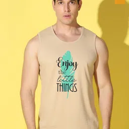 WOOSTRO Pack Of 2 Printed Super Combed Cotton Gym Vests VWS26(ENJOY RUST)(RUN MUSTARD)-image-62