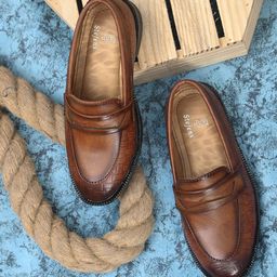 STEFENS Boys Leather Casual Loafers-image-99
