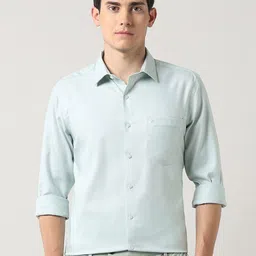 Arrow Men Classic Fit Spread Collar Textured Cotton Formal Shirt-picture-43