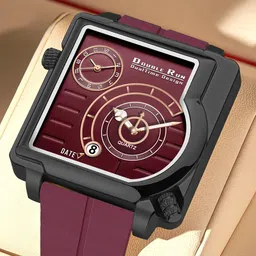 DOUBLERUN Unisex Dial & Bracelet Style Straps Analogue Watch H05N31054-36